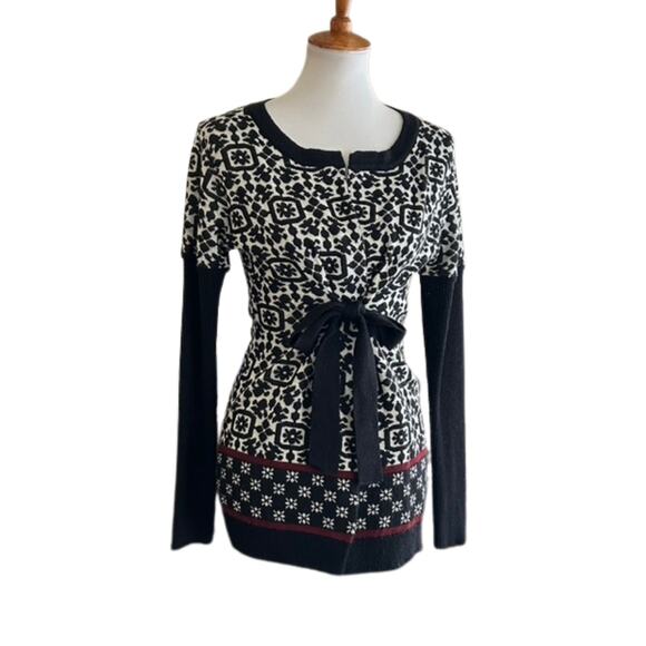 Vivienne Westwood Red Label Knit Sweater – Y2K Black & White Pattern, Size M - Picture 4 of 7